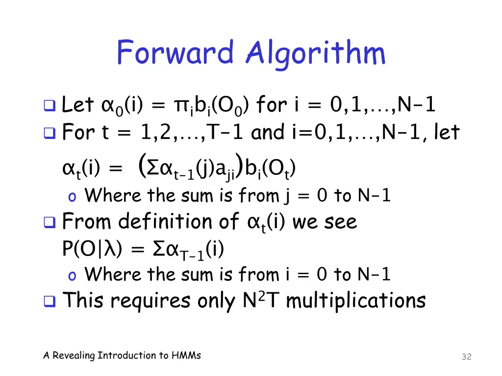 forward algorithm 1