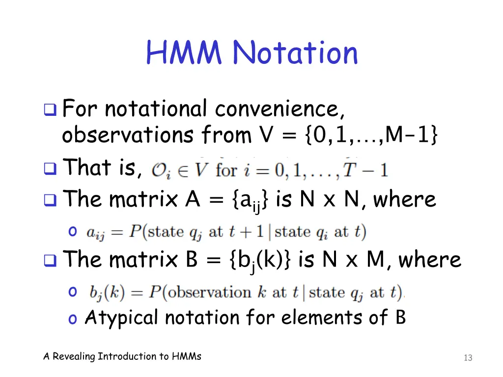 hmm notation 1