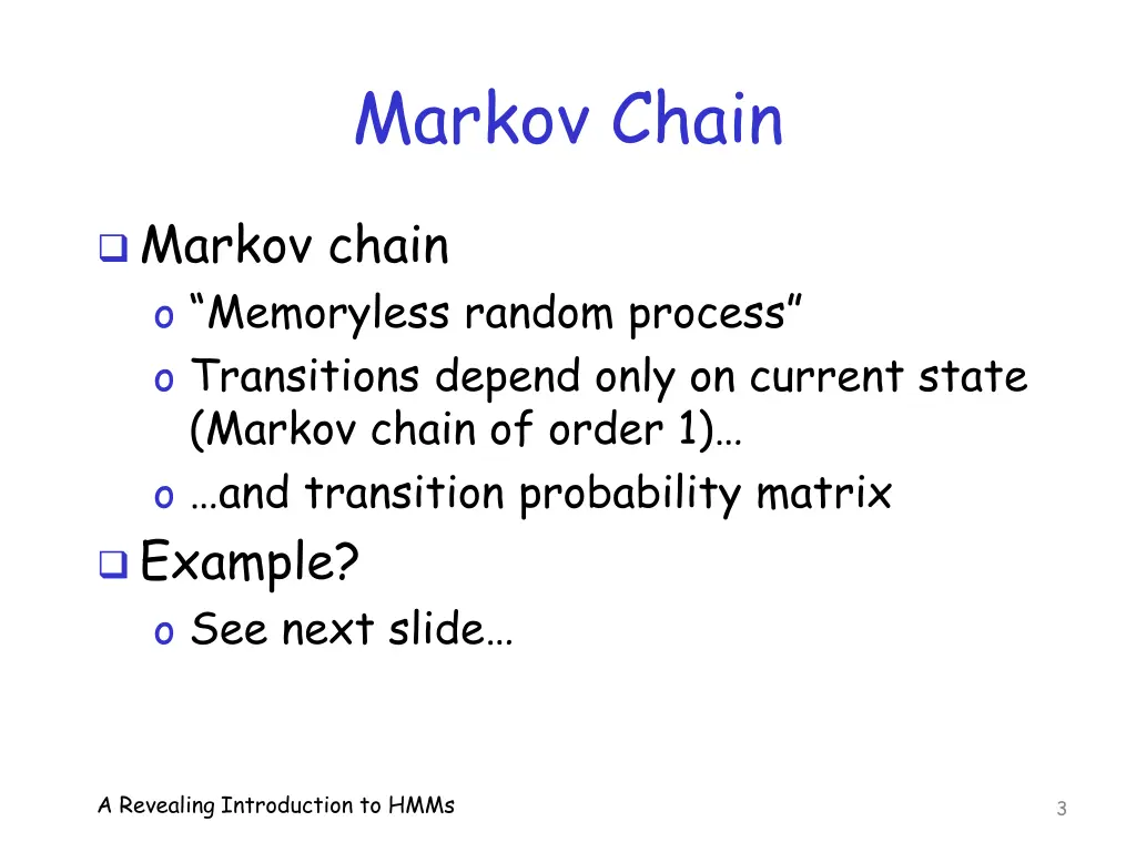 markov chain