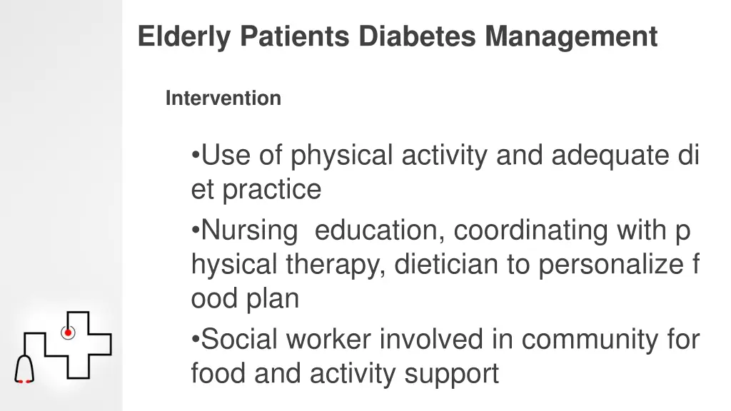 elderly patients diabetes management