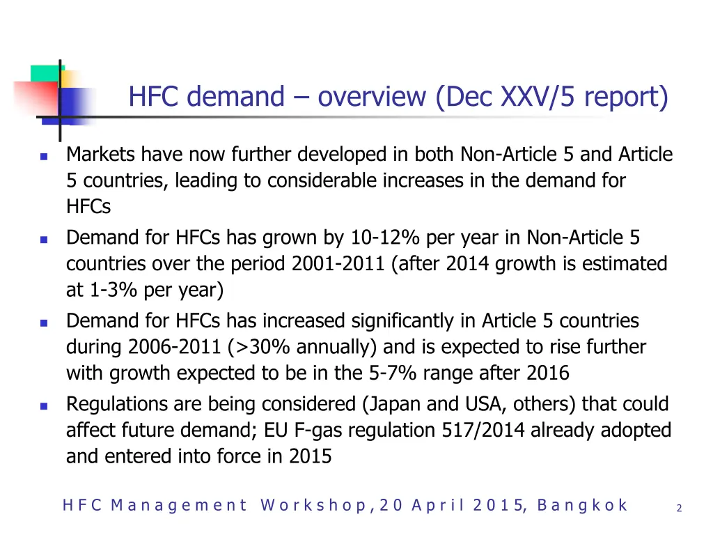 hfc demand overview dec xxv 5 report