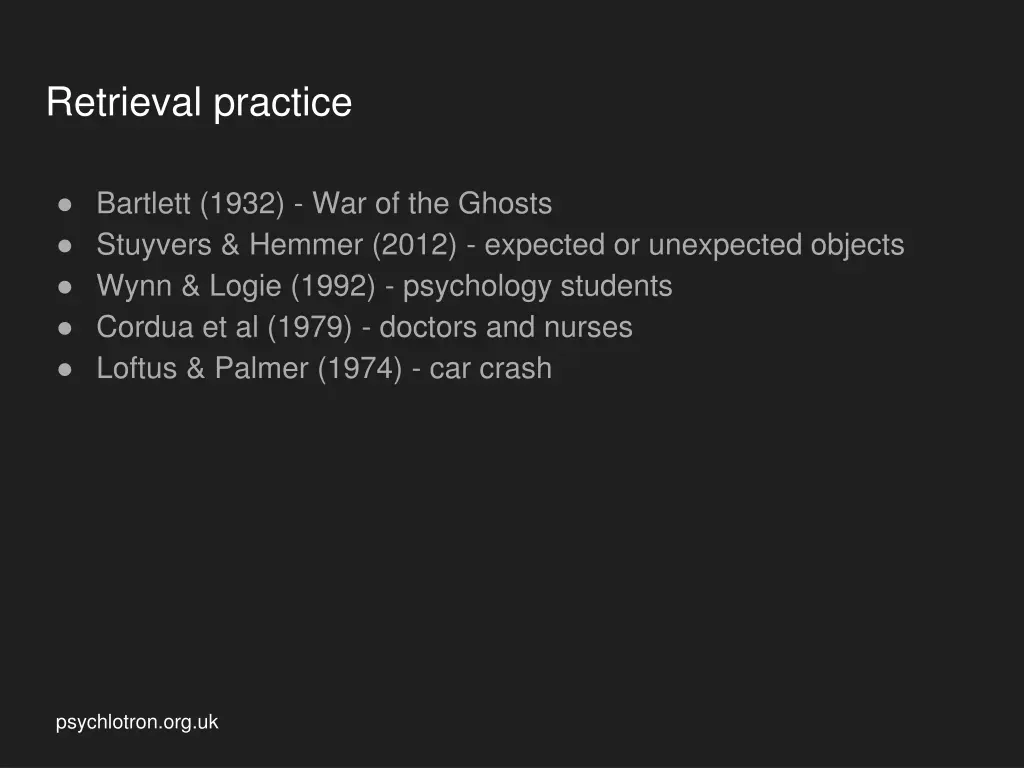retrieval practice