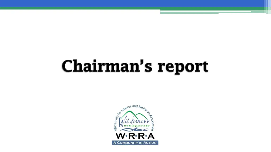 chairman s report