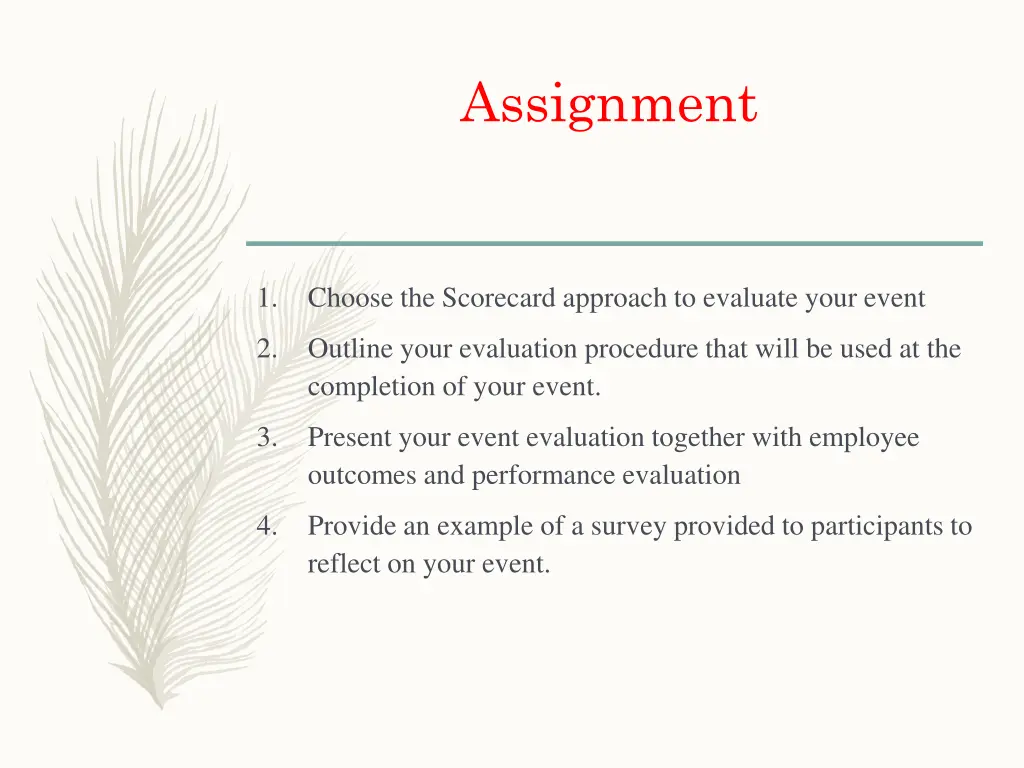 assignment