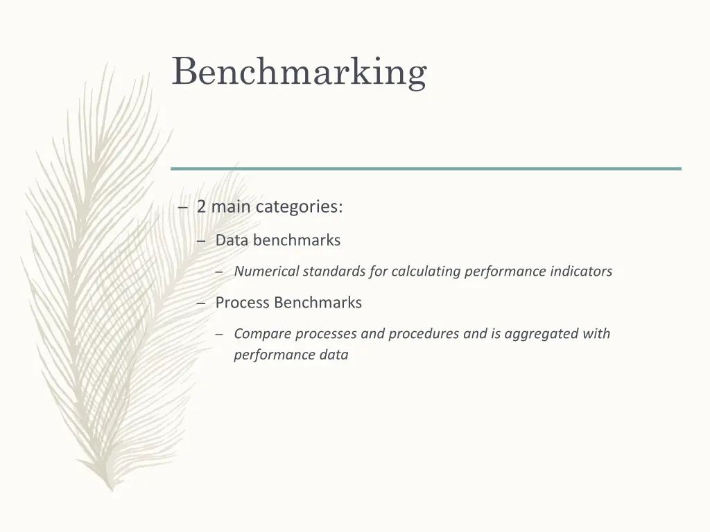 benchmarking