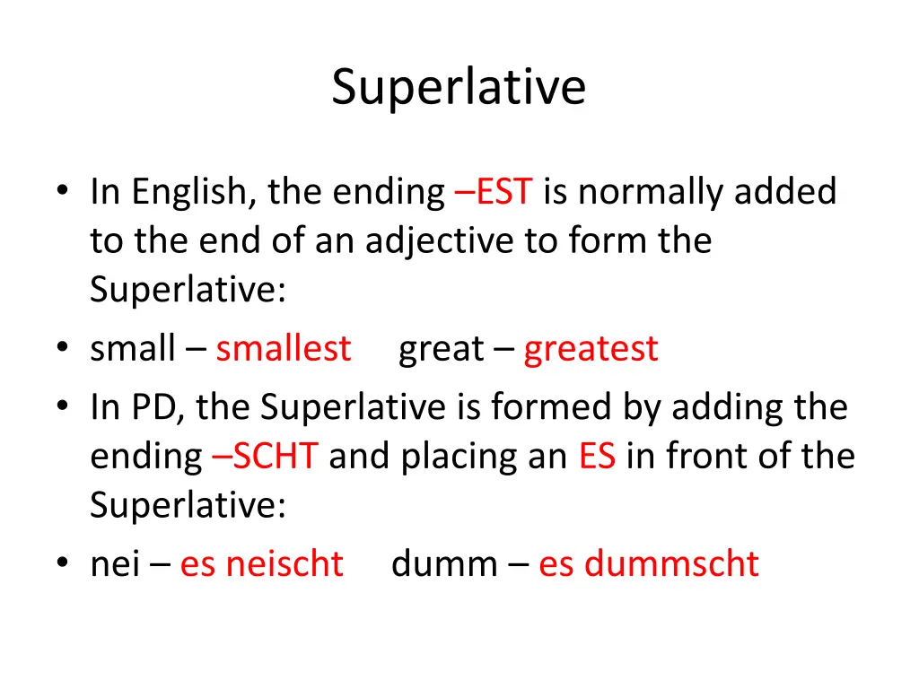 superlative