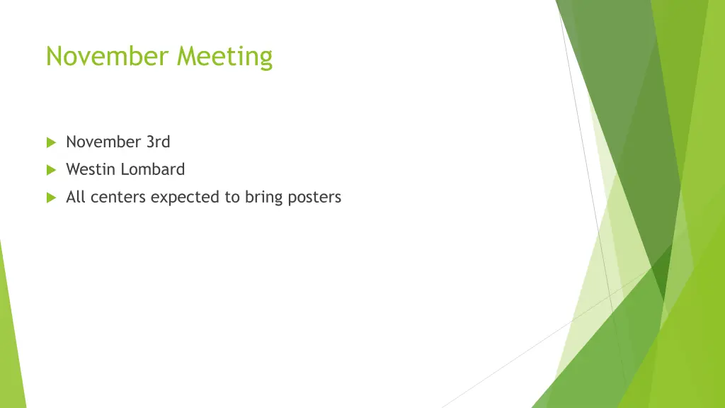 november meeting