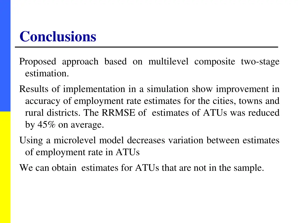 conclusions