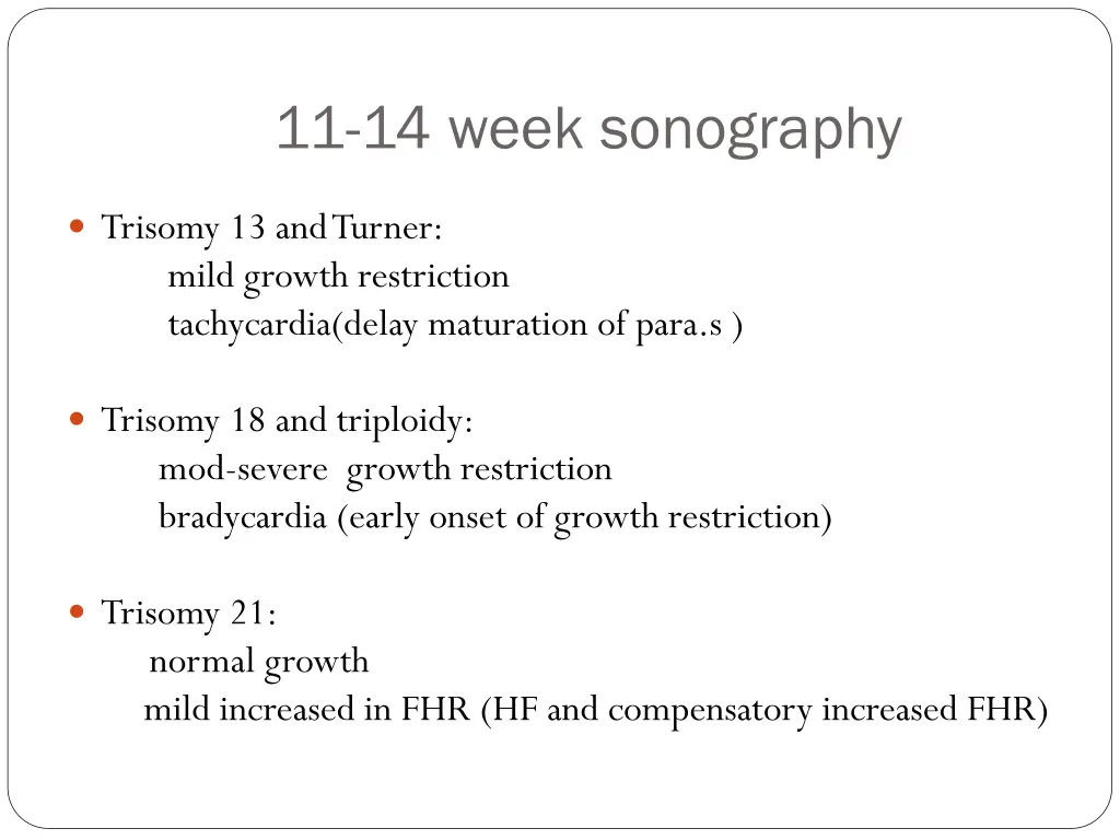 11 14 week sonography