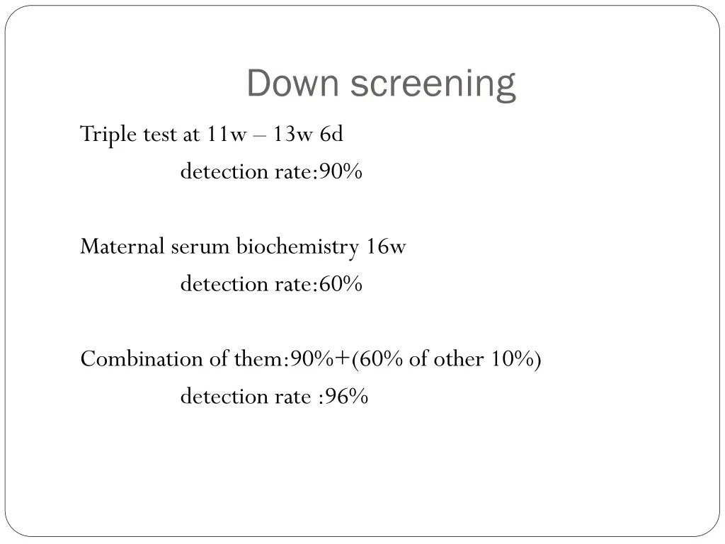 down screening