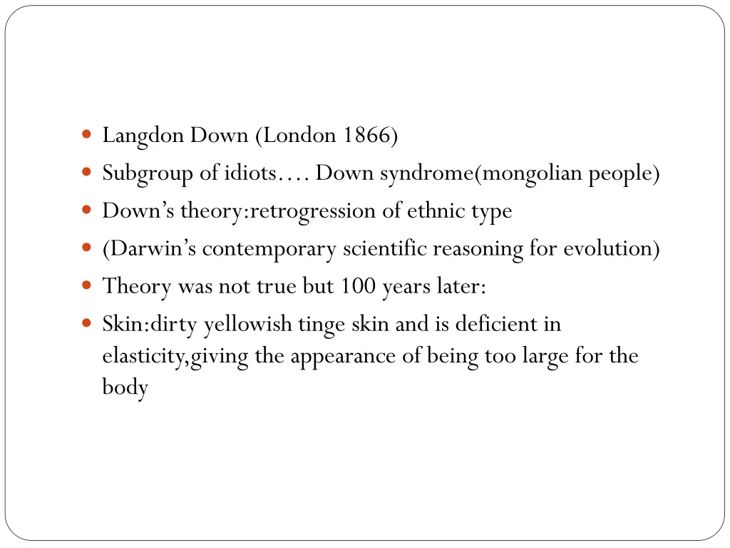 langdon down london 1866 subgroup of idiots down