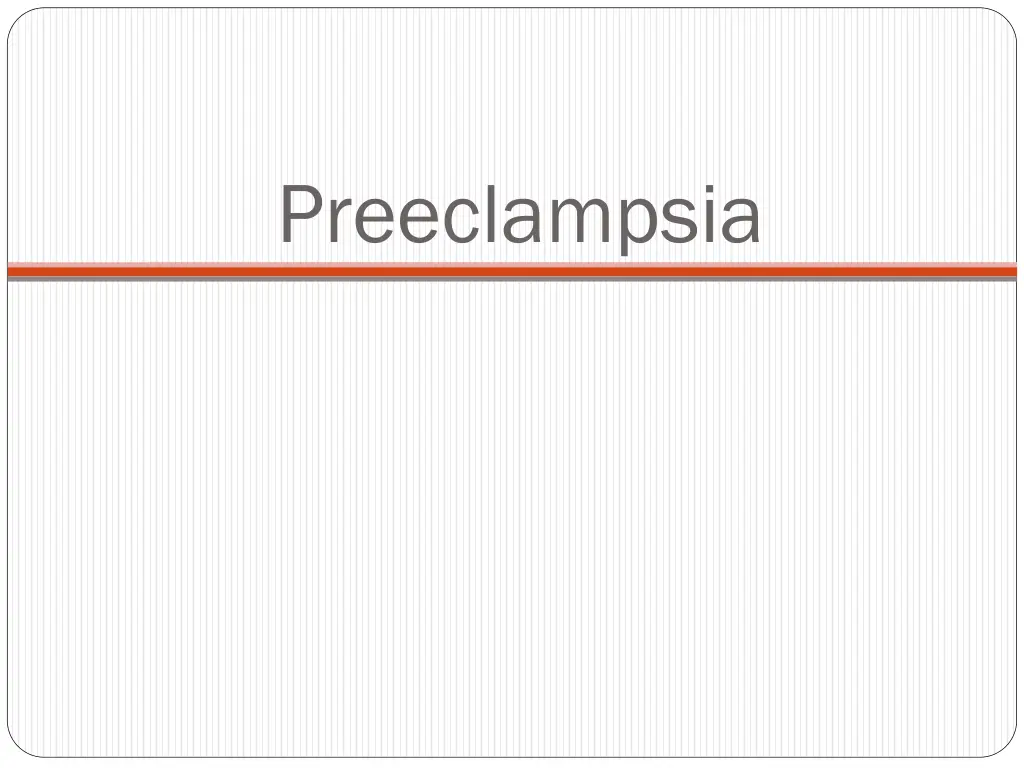 preeclampsia