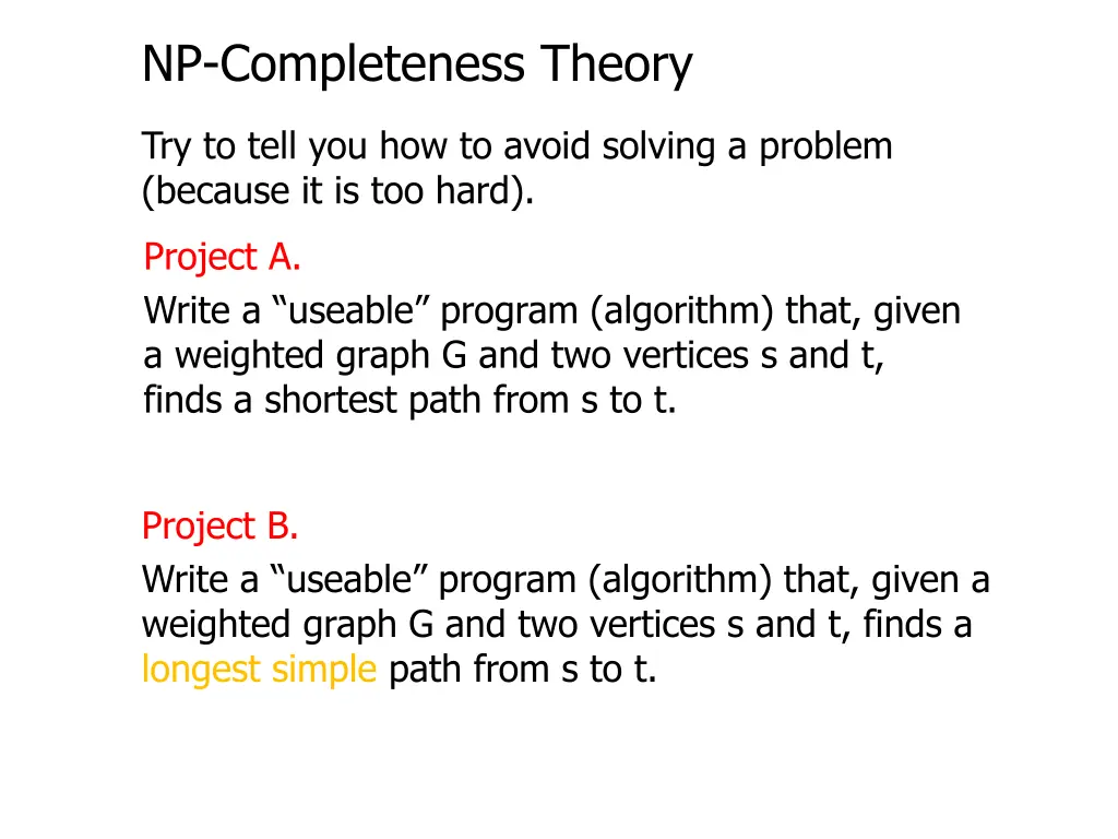 np completeness theory 1