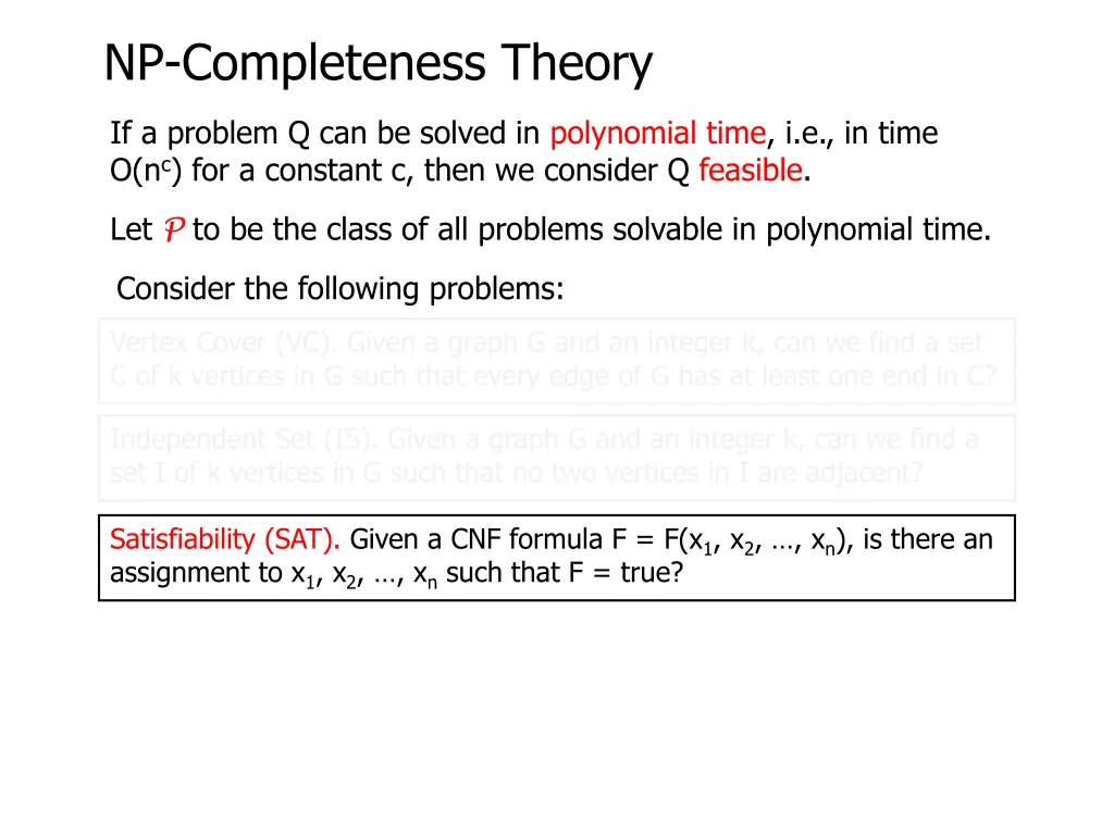 np completeness theory 40