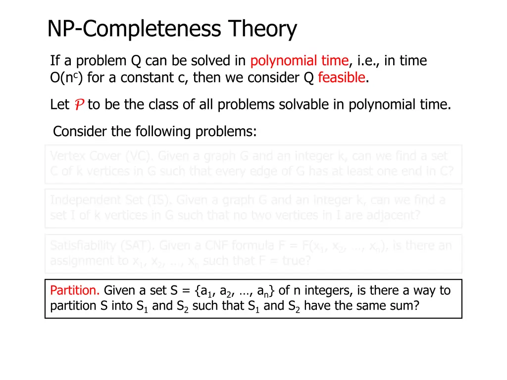 np completeness theory 41