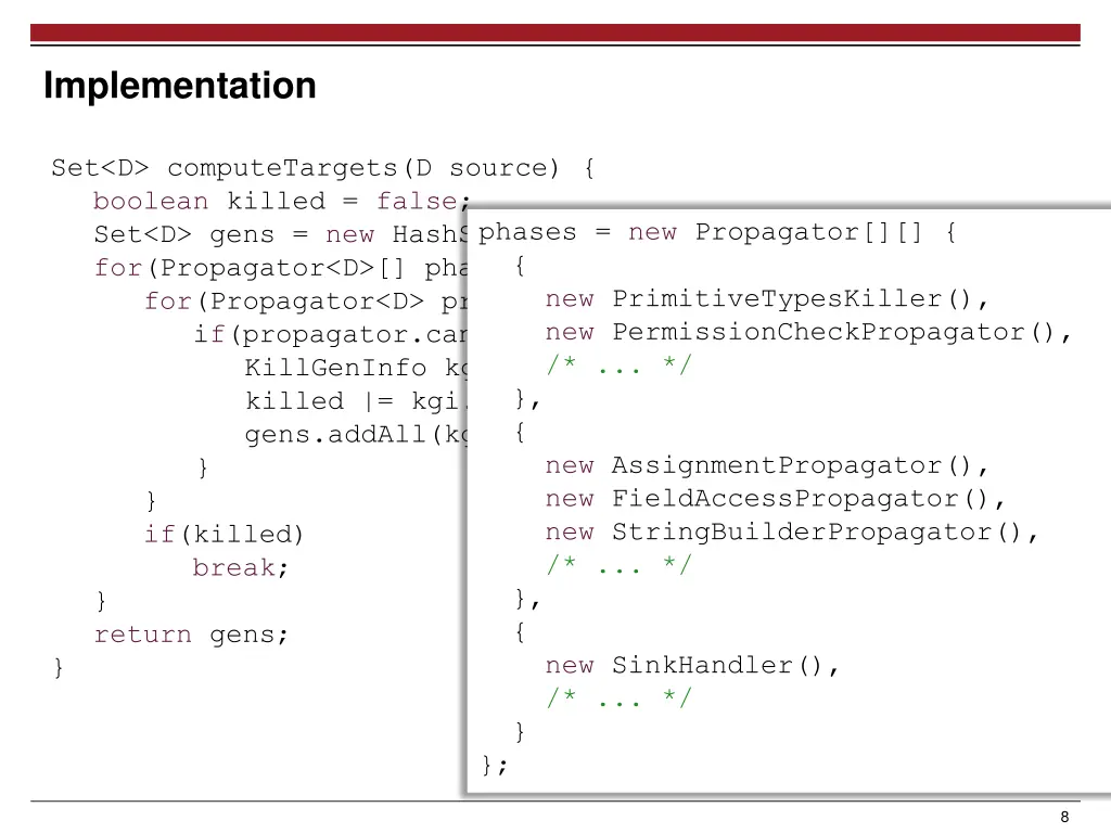 implementation