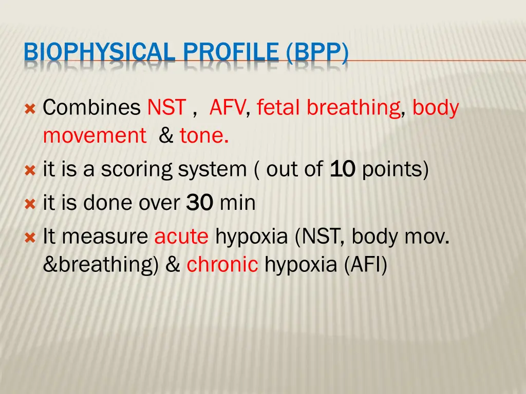 biophysical profile bpp
