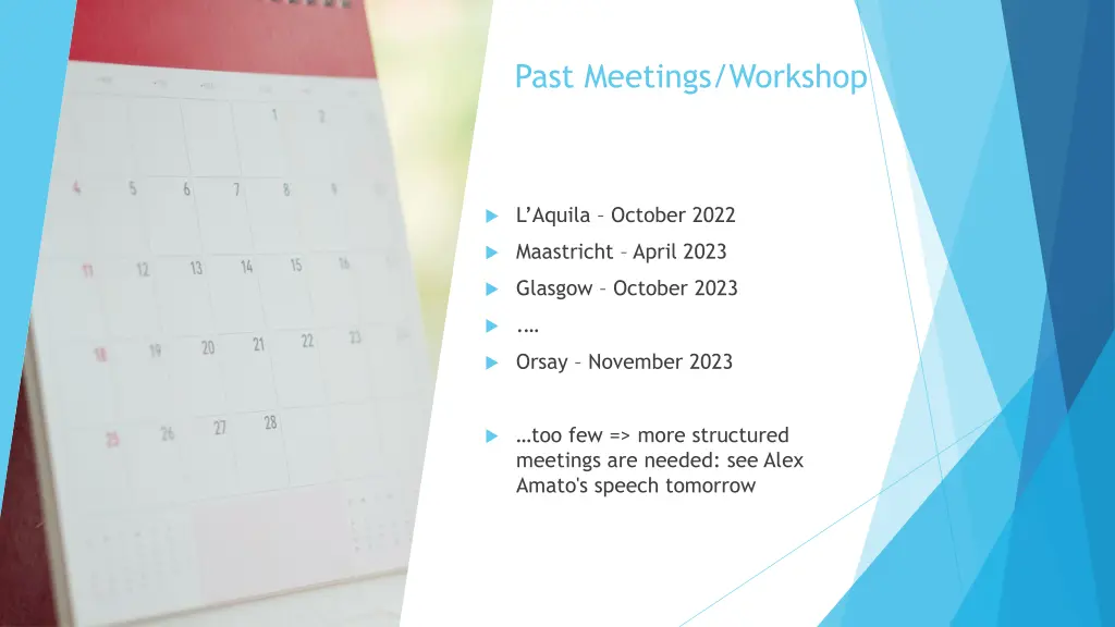 past meetings workshop