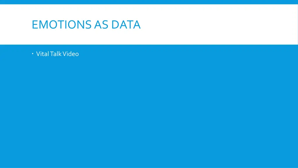 emotions as data