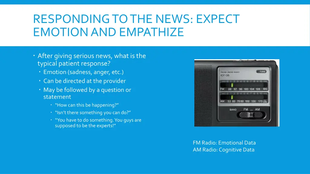 responding to the news expect emotion 1