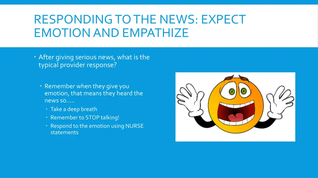 responding to the news expect emotion 2