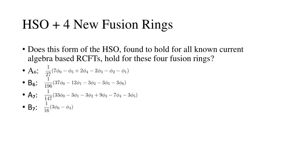 hso 4 new fusion rings