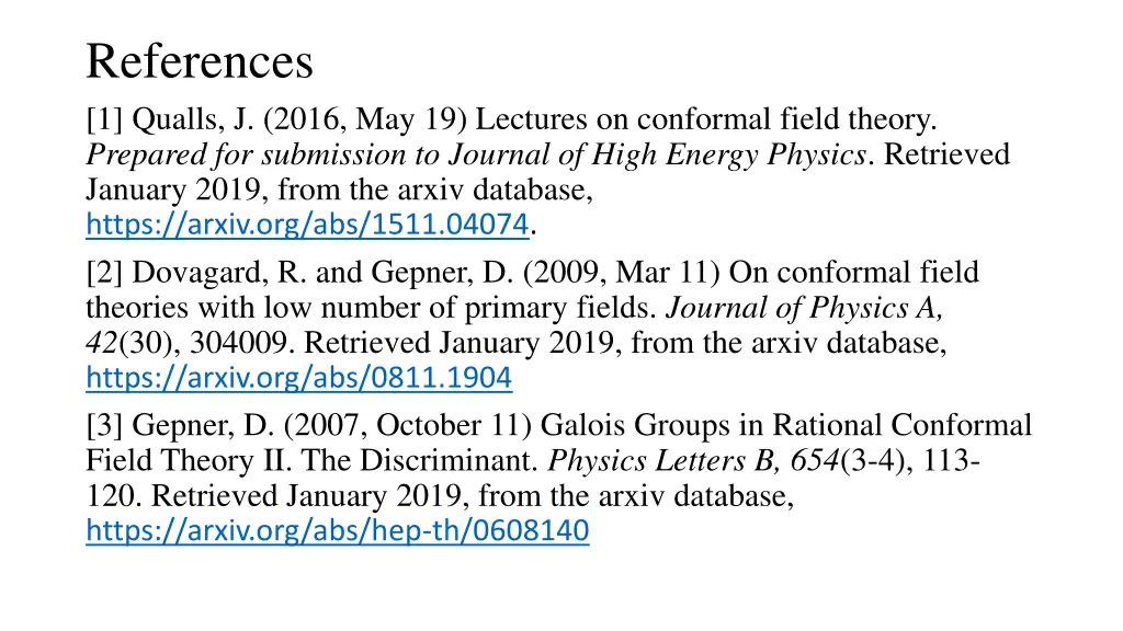 references 1 qualls j 2016 may 19 lectures