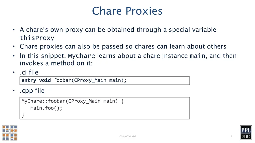 chare proxies