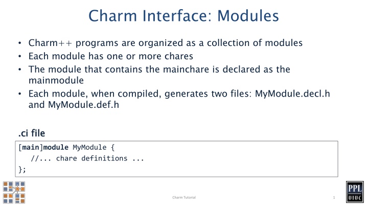 charm interface modules
