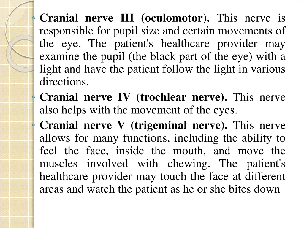 cranial nerve iii oculomotor this nerve