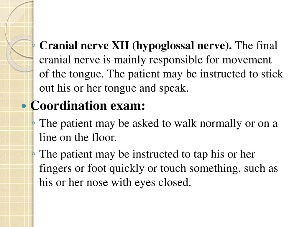 cranial nerve xii hypoglossal nerve the final