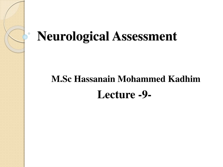 neurological assessment