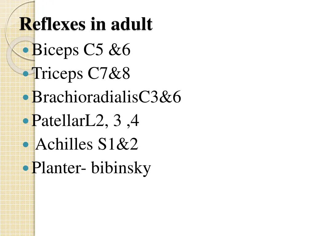 reflexes in adult biceps c5 6 triceps