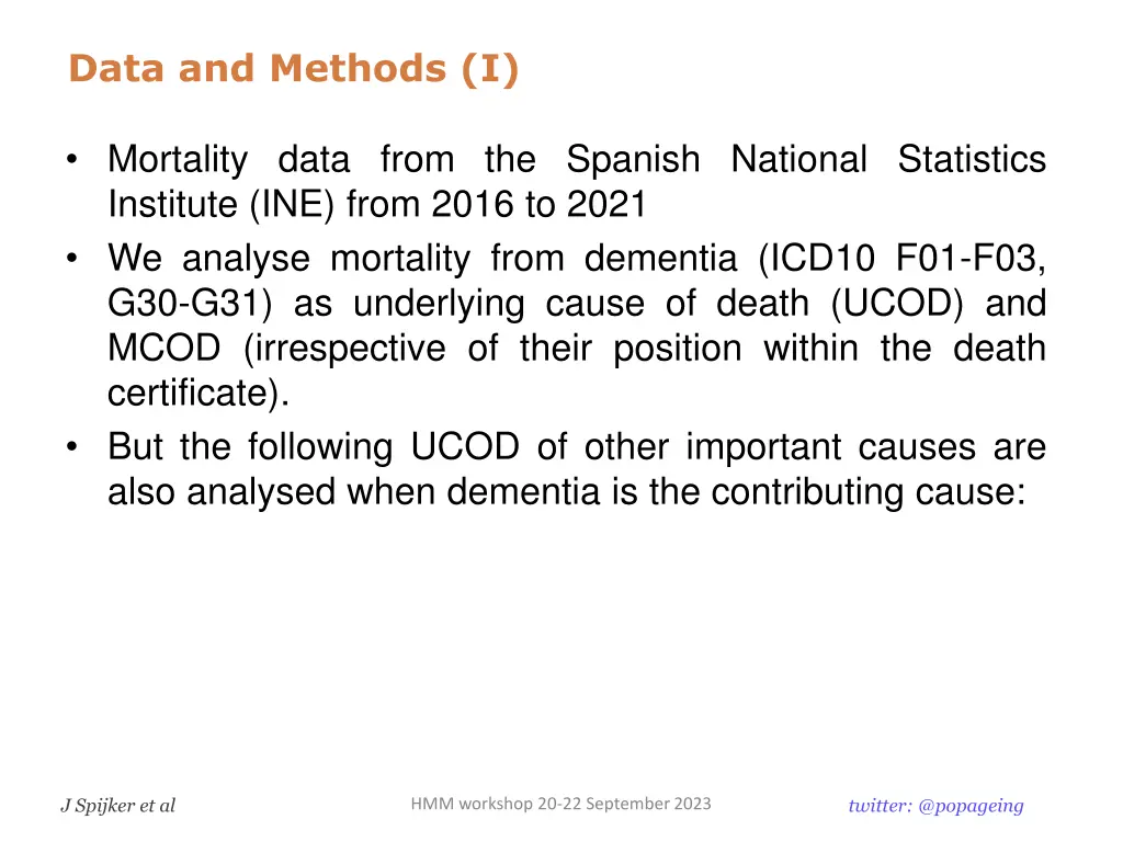 data and methods i
