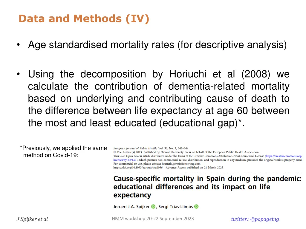 data and methods iv