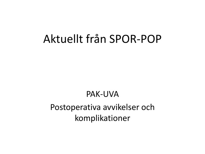 aktuellt fr n spor pop