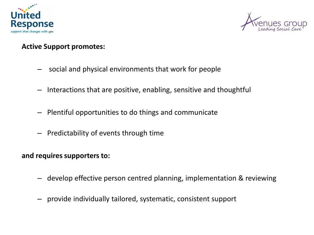 active support promotes