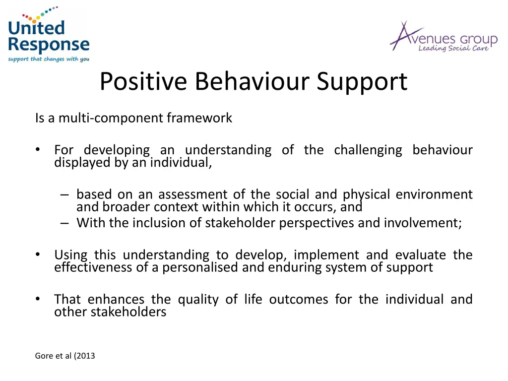 positive behaviour support