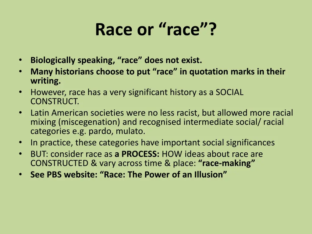 race or race