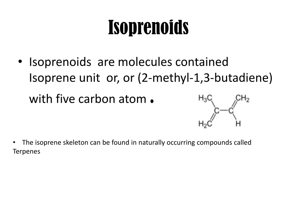 isoprenoids