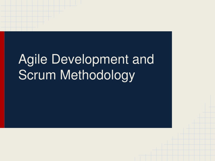 agile development and scrum methodology