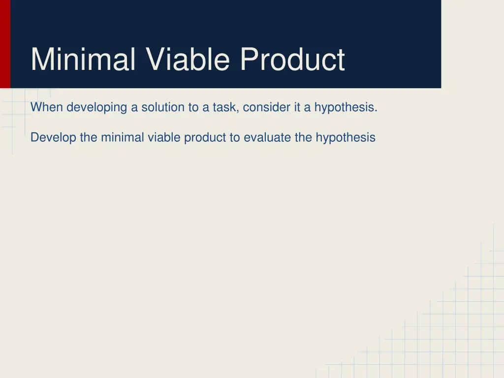 minimal viable product
