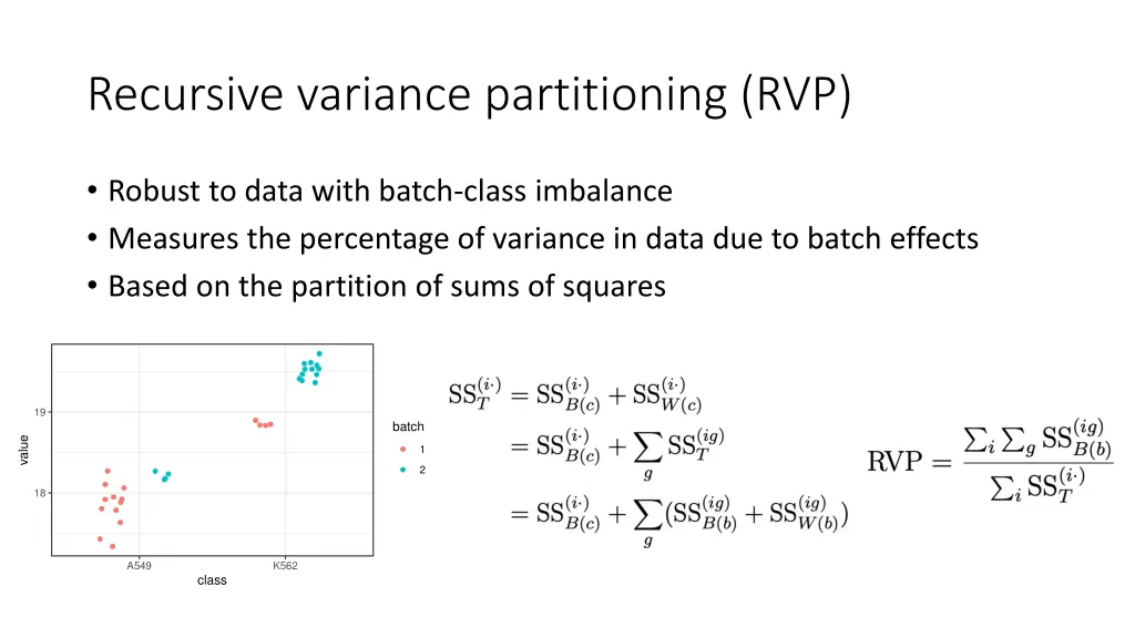 recursive variance partitioning rvp
