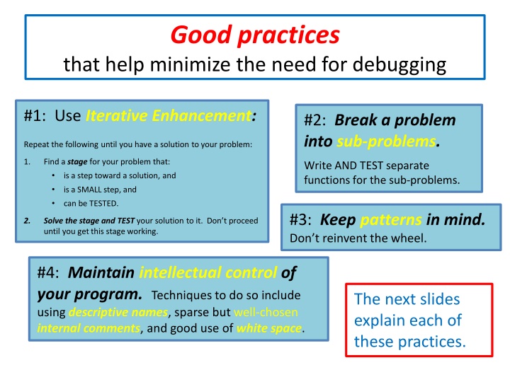 good practices