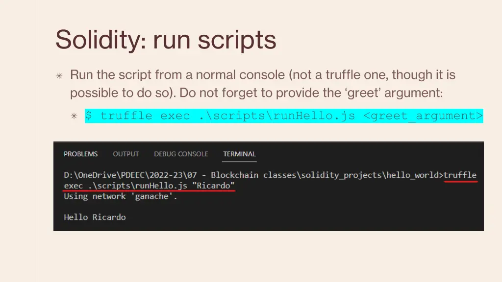 solidity run scripts 1