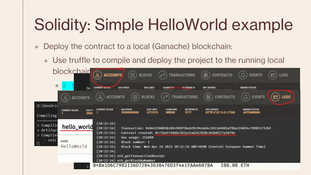 solidity simple helloworld example 5