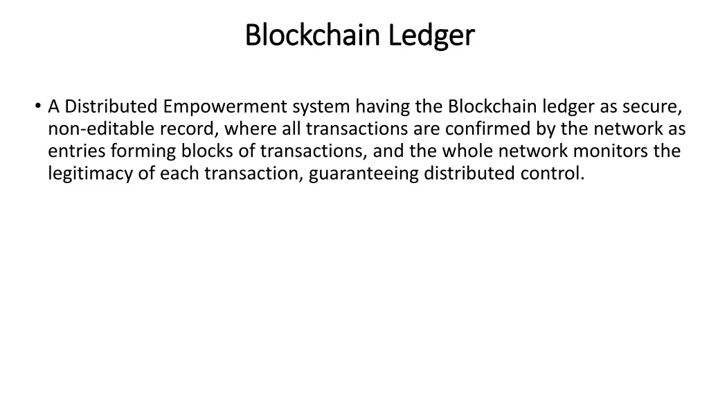 blockchain ledger blockchain ledger