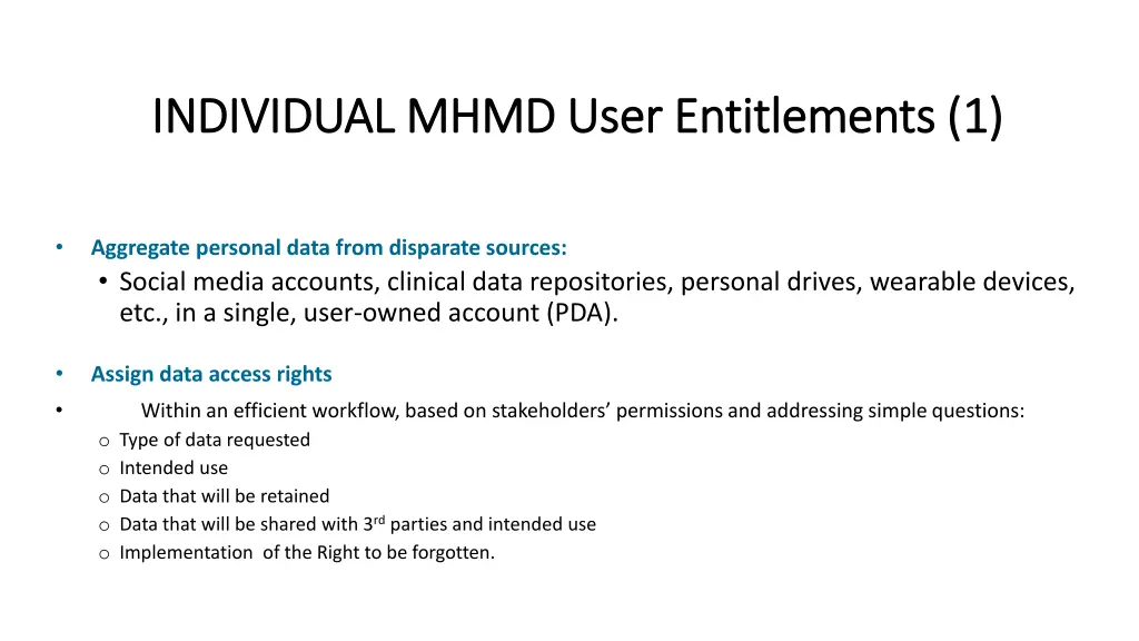 individual mhmd user entitlements 1 individual