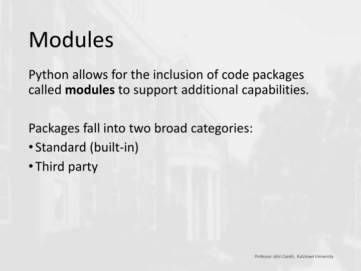 modules
