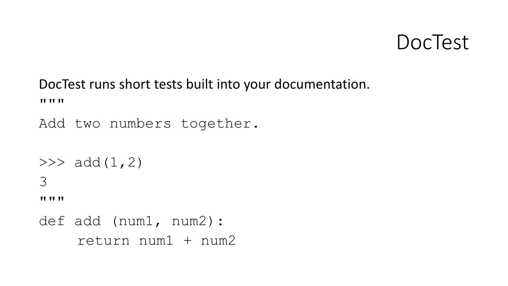 doctest